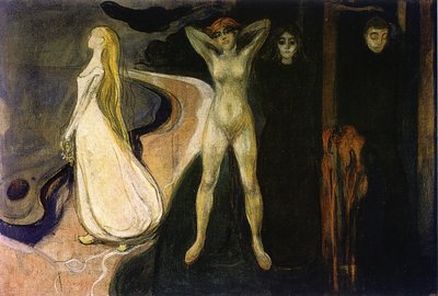 A mulher em três etapas de Edvard Munch